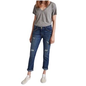 Current/Elliott The Fling Beacon Destroy medium Wash denim jean cotton size 27